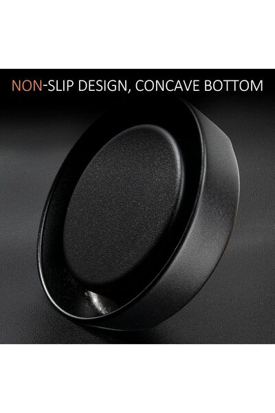 The Bros Black stainless steel ashtray