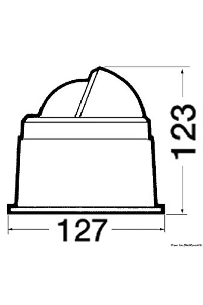 OSCULATI Zenit Riviera BZ3 compass, 3" diameter - Normal version, black, 12V lighting