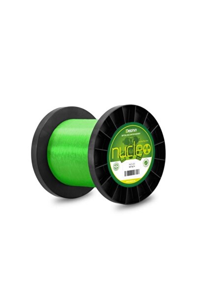 DELPHİN NUCLEO Carp Fishing Line, 0.30 mm, 7.7 kg, Fluorescent Green, 20000 m