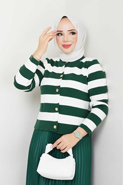 bm bessomoda fashion boutique Women's Knitwear Cardigan Pleated Skirt Set