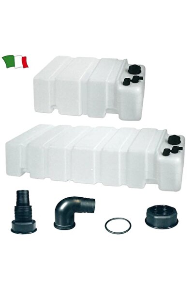 GFN Water Tank 35 Liters, White Polyethylene with Intake, Suction, Venting Cap