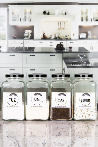 mafa home Set de 4 borcane decorative pentru organizator de bucătărie pentru ...