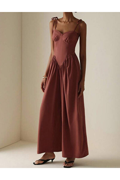 Sheya Shein long jumpsuit, red