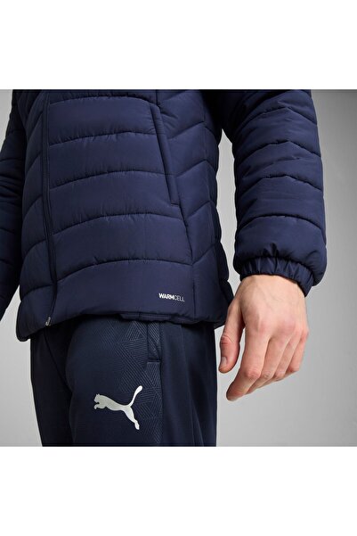 Puma Teamadditions Hooded Padded Jacket 65979506 Men's Navy Blue Sports Coat