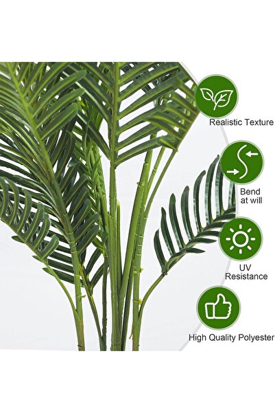 The Bros SKY-TOUCH Artificial Areca Palm Tree, 135 cm, Faux Indoor Plant