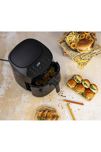 Zilan Φριτέζα θερμού αέρα ZLN7999 Μαύρο, ισχύς 1800 W, ψηφιακή οθόνη, οθόνη αφής