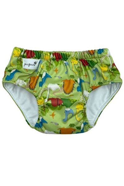 Pupus Swim Nappy, Dinosaurs model, Size M (10-13 kg), Waterproof, PUL and Coolmax