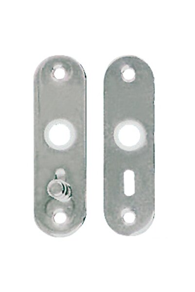 OSCULATI Pereche de plăci din alamă cromată -