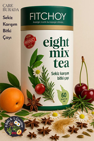 Çare Burada Fitchoy - 8 Bitki Karışımlı Çay 60 Poşet (L-Carnitine İlaveli)