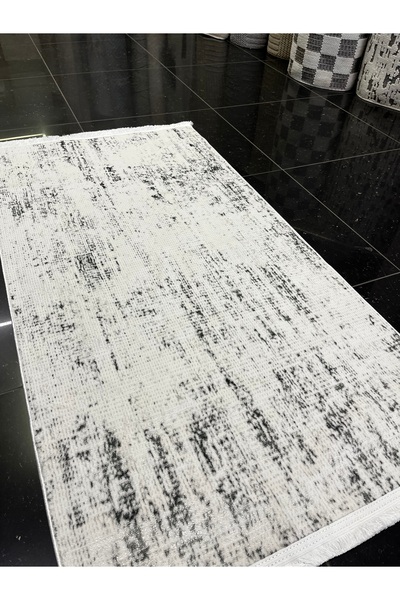 PeriDekor Saten Bambu Salon Mutfak Halısı Yıkanabilir Dokuma Halı Yolluk