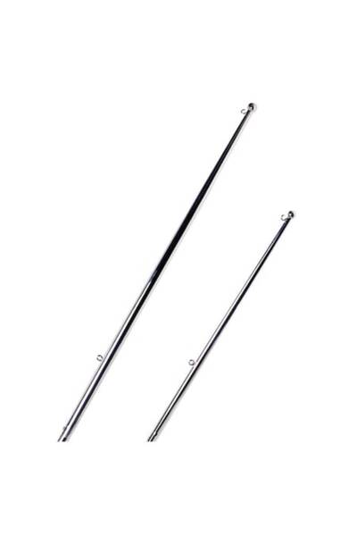 OSCULATI Steag din inox lustruit in oglinda cu bila de capat 1200 mm,