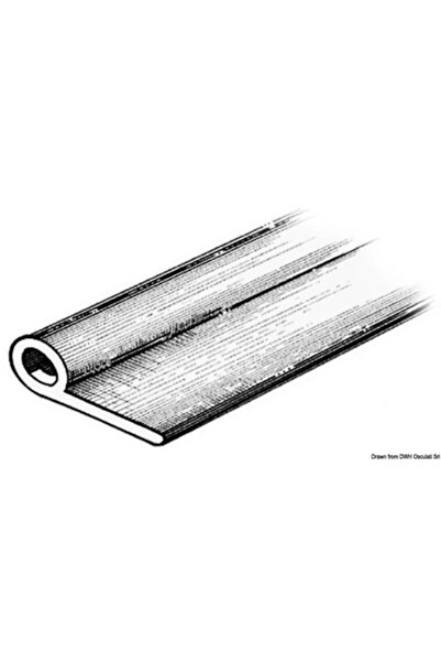 TNG Outdoor Self-adhesive PVC Gasket, Light Gray RAL 7035, 2x2x40 mm, Roll 24 m