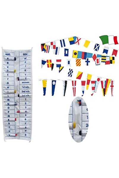 GFN Gran Pavese - Set de 40 de steaguri internaționale de navigație, 20x30 cm, poliester cu buzunar din bumbac