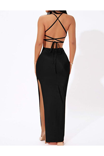 Sheya maxi dress, black