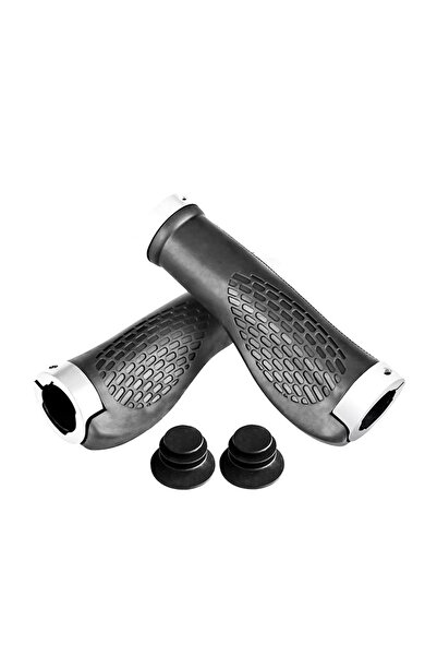 Sedona Mânere ergonomice din cauciuc pentru ghidon cu inel de blocare (inel alb)