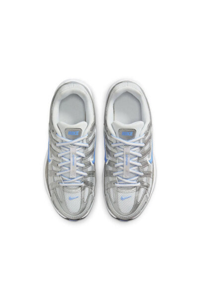 Nike P-6000 Metallic Silver Sneaker Shoes Hit Sports