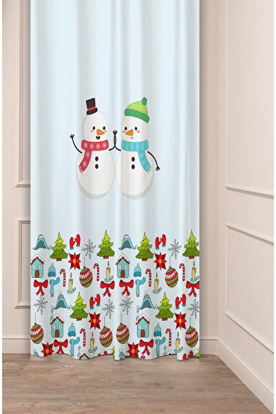 GREENDECOR Christmas Pine Tree Christmas Tree Snow New Year Christmas Patterned Specially Designed Digital Printed Background Curtain