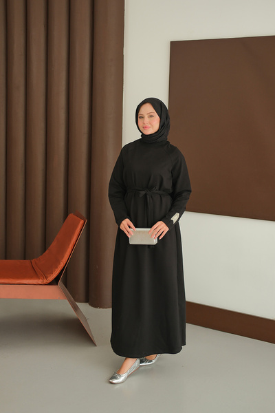 LOCCO Women's Arma Detail Dress Black