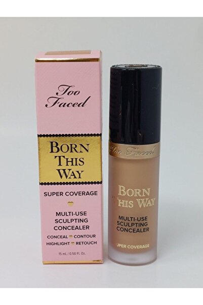 MQ كونسيلر Too Faced Born This Way، تغطية فائقة، متعدد الاستخدامات، يدوم طويلاً - ذهبي