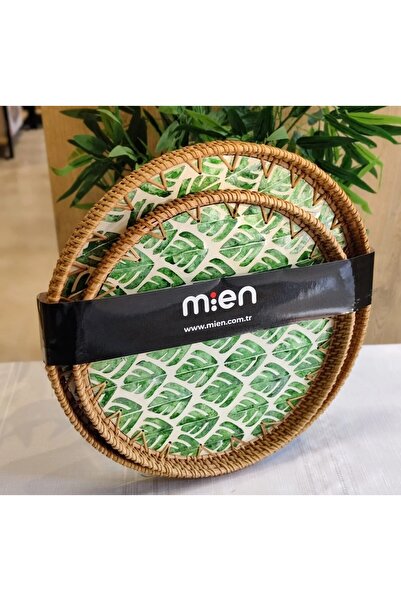 NYC HOME 2Lİ RATTAN TEPSİ