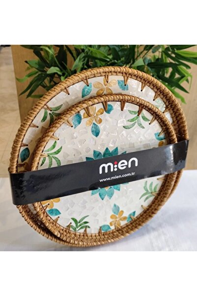 NYC HOME 2Lİ RATTAN TEPSİ