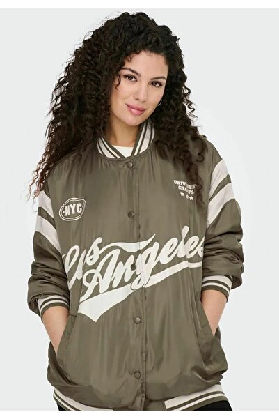 ONLY Onlcoleen oversized bomber jacket, Brown, XL