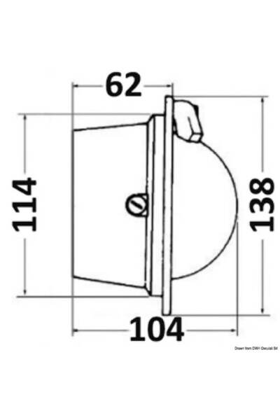 OSCULATI Riviera Pegasus Compass 3'', Black