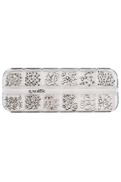 LUXORISE Nail Rhinestones, Winter Opulence, 12 designs