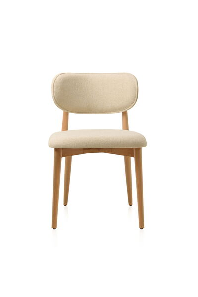 Just Home Bohem Sandalye - Krem / Natürel - 82x52x52 cm