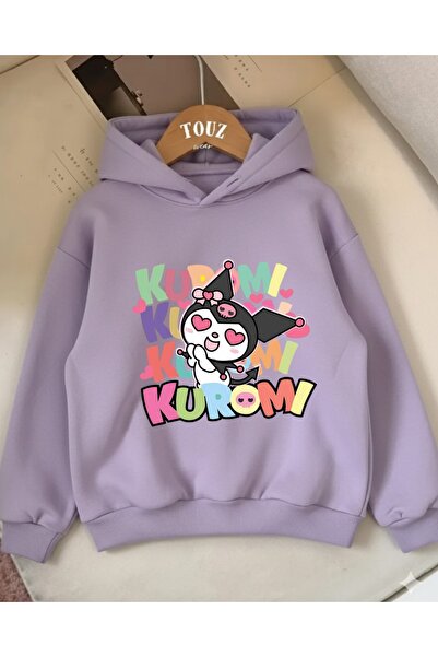 Touz Moda Kuromi Kids 3-Thread Thick Sweet Hoodie