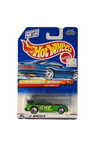 HOT WHEELS Callaway C7 metal car, X-Treme Speed Collection (1999), 1:64, Green