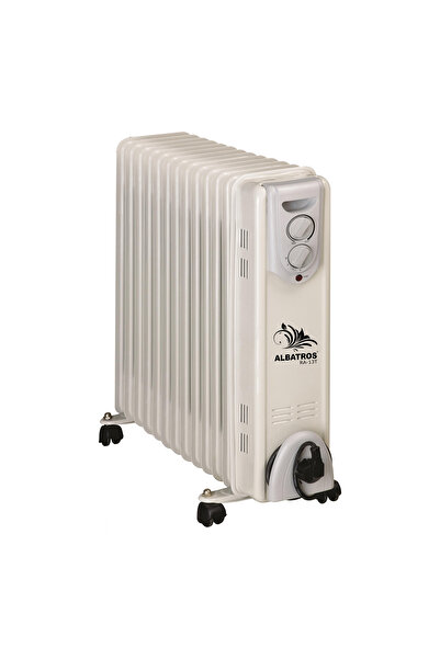 ALBATROS 3000W Electric Radiator, 13 Elements, Adjustable Thermostat, Mobile Design