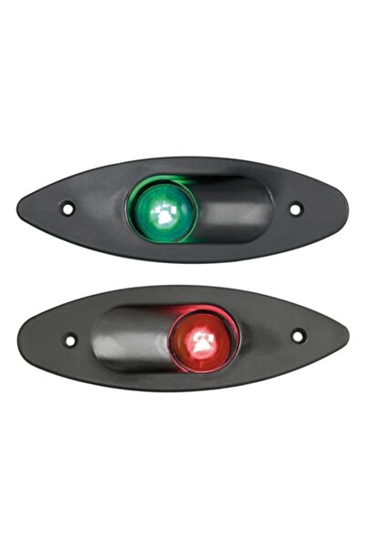 OSCULATI Lumină de navigație cu ABS încorporat, roșu/negru -