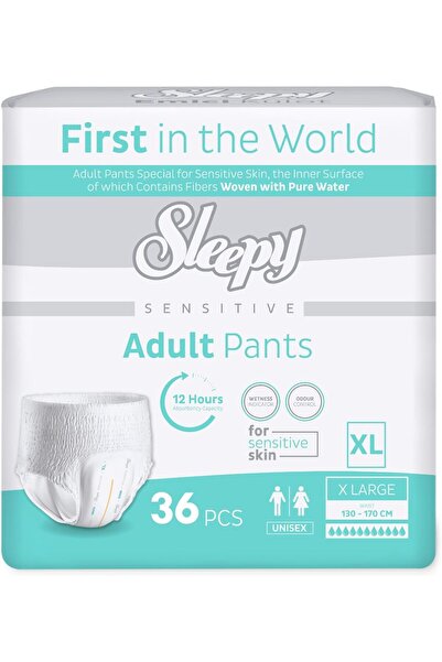 Sleepy Sensitive Adult Pull-Up Pants, X-Large (130-170 cm), 36 count