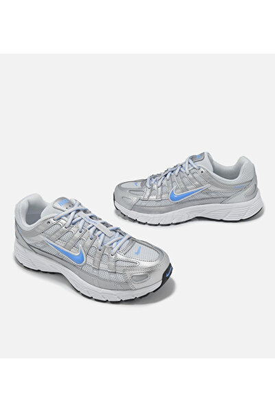 Nike P-6000 Metallic Silver Sneaker Shoes Hit Sports