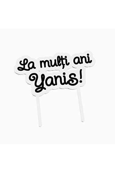 OEM Cake topper for birthday cake, with the text Happy Birthday Yanis