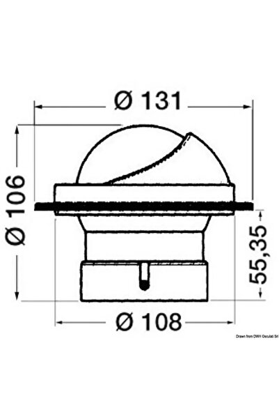 OSCULATI Riviera Vega BA1 Compass, White