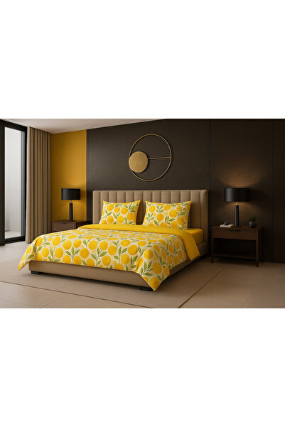 uykulife home collection Uykuli̇fe Lemon Pattern Single Bedding Set (Without ...