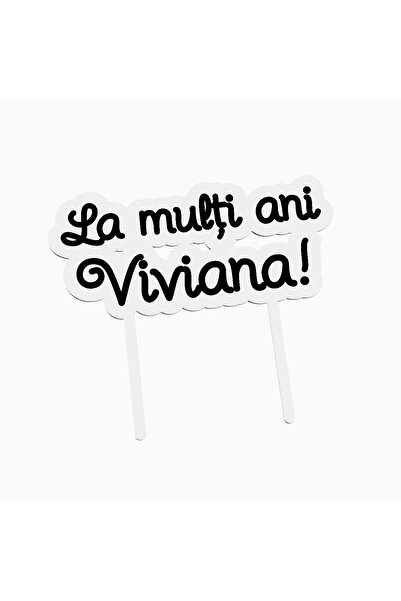 OEM Cake topper for birthday cake, with the text Happy Birthday Viviana