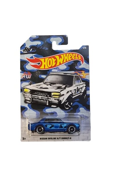 HOT WHEELS Metal Car Nissan Skyline H/T 2000GT-X Urban Camo 2020 1:64 Blue/Multicolor
