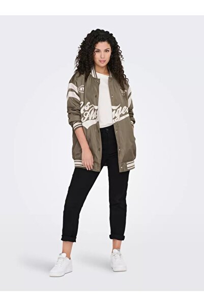 ONLY Onlcoleen oversized bomber jacket, Brown, XL