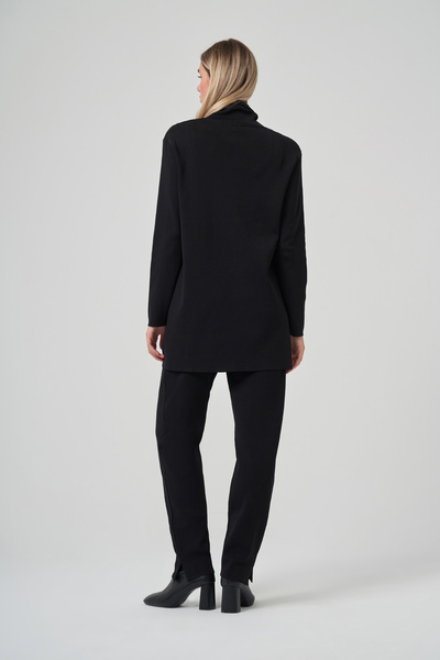 Nuss Mock Neck Sweat Pants Knitwear Set 1353 Black