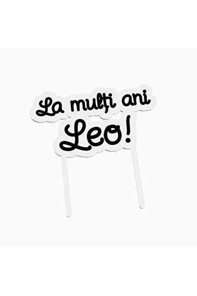 OEM Cake topper for birthday cake, with the text Happy Birthday Leo