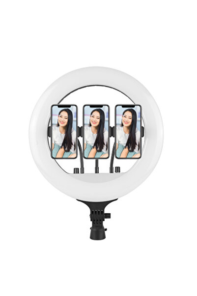 Generic 14-inch Portable Selfie Ring Light with Stand TikTok & Beauty Work | Adjustable Brightness Modes