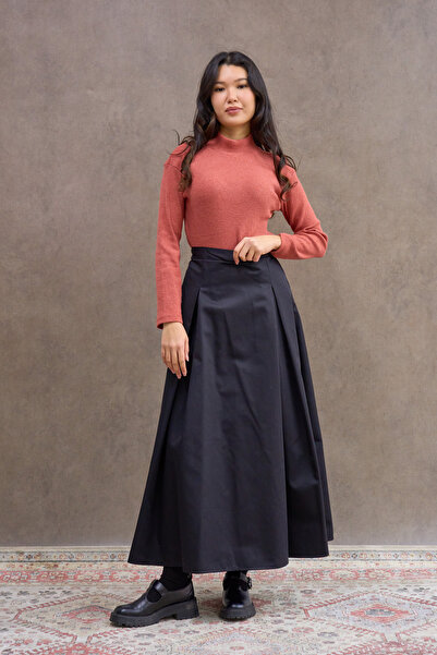 KÜÇÜĞÜM BUTİK Salmon Color Long Sleeve High Neck Badi