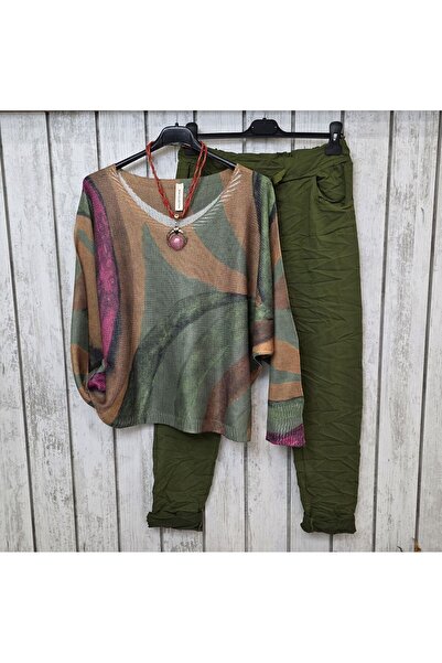 pudubutik Stretch Fabric Italian Pants Navy Green