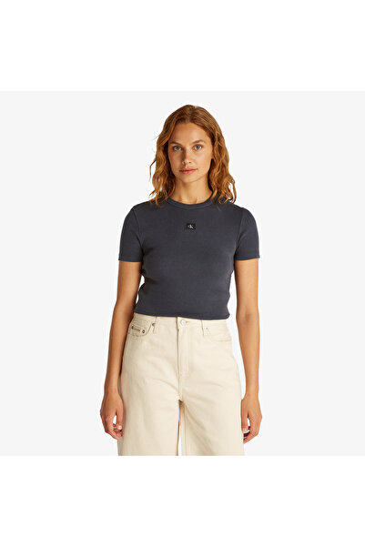 Calvin Klein Kadın Gri T-Shirt