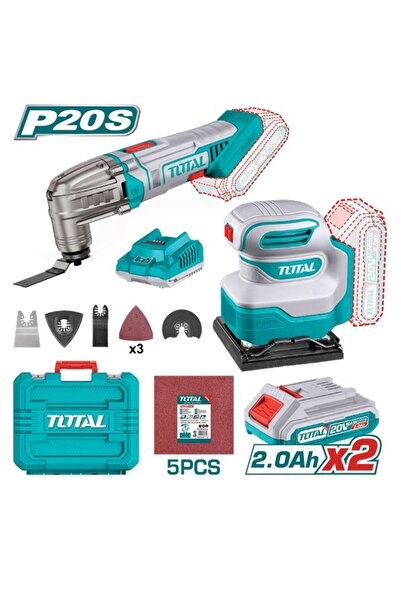 TOTAL TCKLI20276E Akülü Çok Amaçlı Kesici Akülü Titreşimli Zımpara