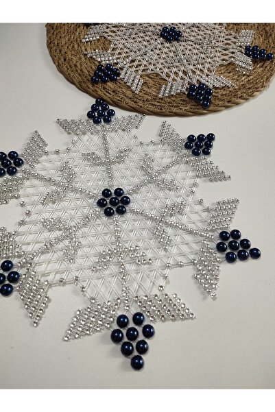 NMSONE Kasnakişi Boncuklu Oda Takımı (El Yapımı Beyaz Renk 6 Adet)