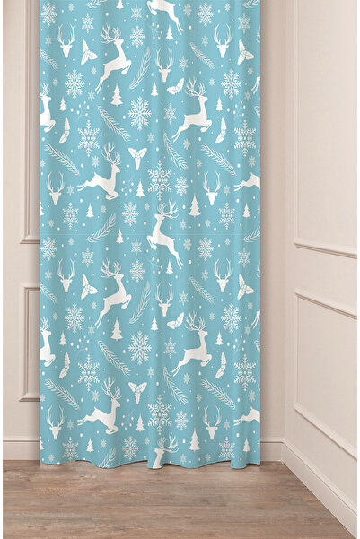 GREENDECOR Christmas Pine Tree Christmas Tree Snow New Year Christmas Patterned Specially Designed Digital Printed Background Curtain